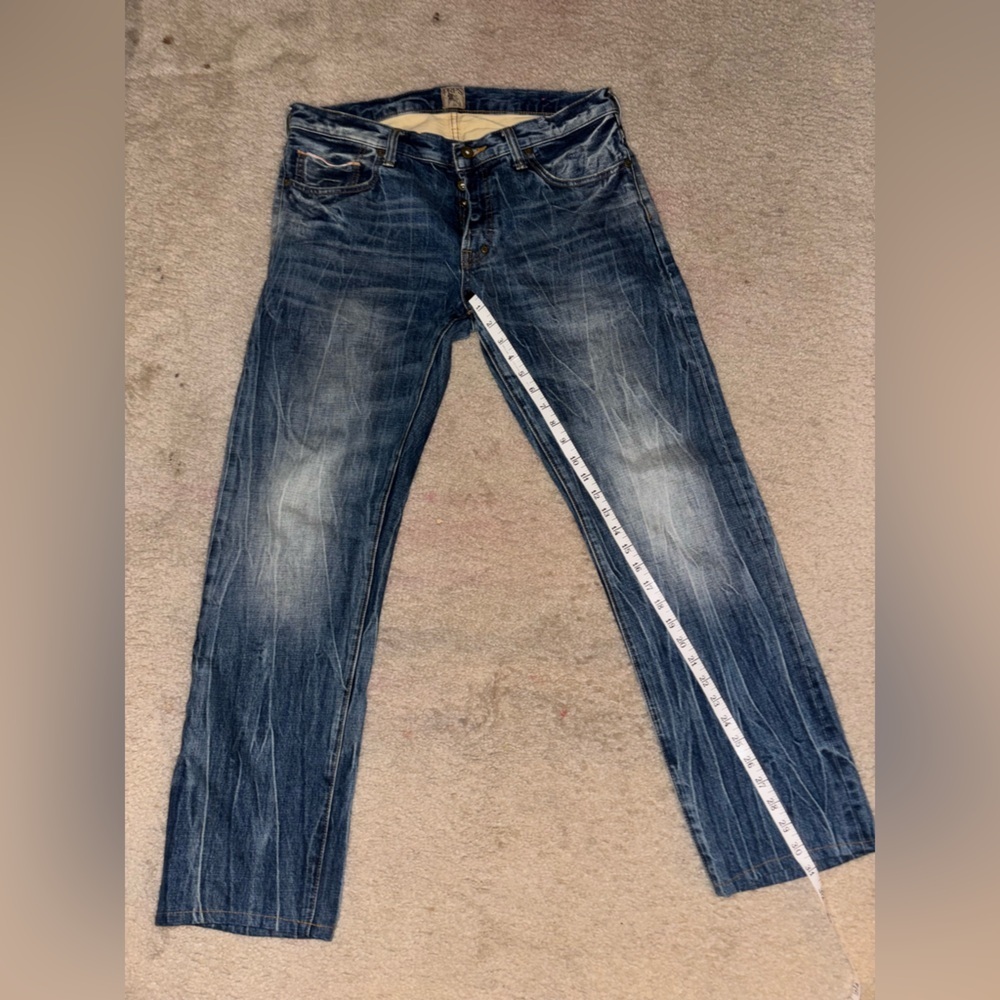 PRPS Jeans Mens 36 Selvedge Denim Faded Acid Wash Nice Wear Japanese Pit Rambler - Picture 4 of 13